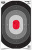 Birchwood Casey 37053 EZE-Scorer Silhouette Oval Target Silhouette Hanging Paper All Firearms 23" X 35" Black/Gray/Red 5
